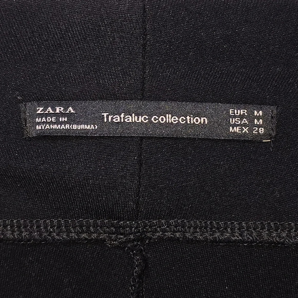 Zara Trafaluc Black Skinny High Waisted Thick Premium Leggins/Pants Size M - Picture 4 of 9